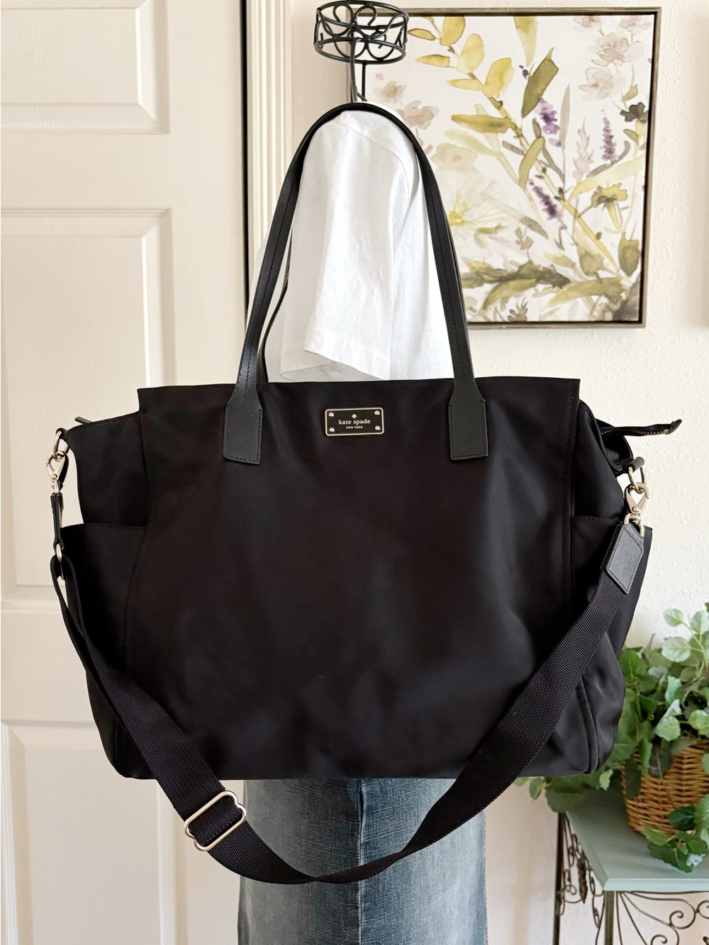 kate spade Black Tote with Removable Strap